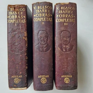 Vicente Blasco Ibáñez - Obras completas - 3T - Aguilar - Imagen 1 de 5