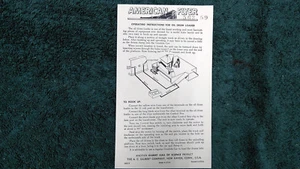 FOTOCOPIA DE INSTRUCCIONES CARGADORA DE TAMBOR DE ACEITE AMERICAN FLYER M3313 - Imagen 1 de 2