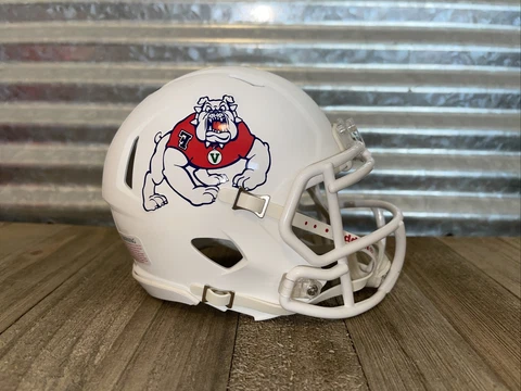 Custom Fresno State Bulldogs Speed Mini Helmet Cover