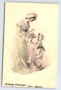 Detroit Publishing Pretty Lady Mother and Child with Flowers Postcard B471 - Picture 1 of 2