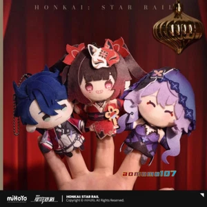 Official Honkai: Star Rail Sparkle Sampo Black Swan Plush Keychain Finger Puppet - Picture 1 of 11