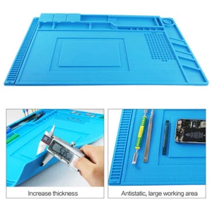 Heat-Resistant Magnetic Silicone Desk Pad iPhone Repair Mat Mobile Fixing - Picture 1 of 3