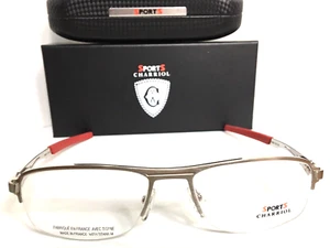 New Charriol Sport SP 23030 C2 55mm Semi-Rimless Men's Eyeglasses Frame - Picture 1 of 5
