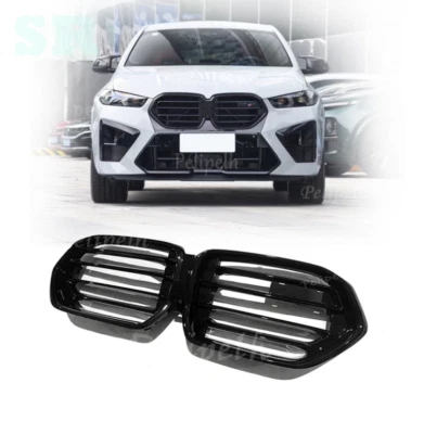 Glossy Black Intake Grille Front Grill Replace For BMW X6 G06 X6M F96 2024-2026 - Image 1 of 4