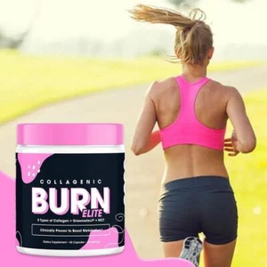 Collagenic Burn Elite, quemador de grasa termogénico infundido con péptidos de colágeno-EE. UU. - Imagen 1 de 12