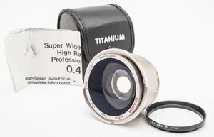Objectif Macro Super Large En Titane 0.42XAF 0.42 XAF 52Mm SERVII - OVP - Picture 1 of 9