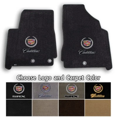 Alfombrillas delanteras Cadillac SRX 2 piezas Velourtex - Elige color y logotipo Foto 1 de 4