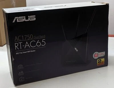 ASUS AC1750 Dual Band RT-AC65 802.11ac Smart WIFI Router - Image 1 of 3