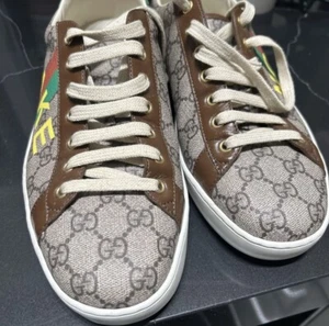 Gucci Ace GG Monogram 'Not Fake" Shoes Trainers Sneakers 10.5G / US11 - Picture 1 of 9