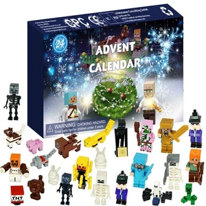 24Days Christmas Minecraft Advent Calendar Countdown Toy Surprise Xmas Gifts. - Picture 1 of 4