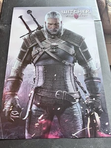 The Witcher 3 Wild Hunt Poster 36x24 Geralt of Rivia Video Game Wall Art - Picture 1 of 7
