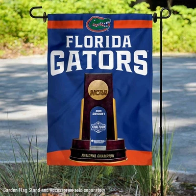 Banner de jardín de campeones nacionales de baloncesto Florida UF Gators 2025 Foto 1 de 4