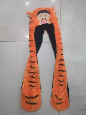 Disney Parks Plush Tigger Hat Scarf Mittens Youth Rare Retired Nice Ships Free  Foto 1 de 4