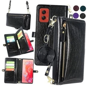 Harryshell Crossbody for Motorola Moto G Stylus 5G 2024 Wallet Case [10 Card - Picture 1 of 7