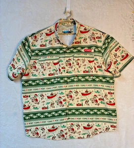 Magellan Outdoors Men’s Merry Fishment Fish Gear Button-Up Shirt Size 3X - Picture 1 of 10