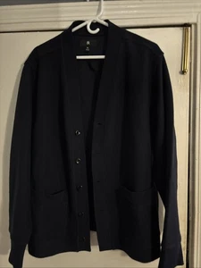 Banana Republic French Terry Strickjacke Pullover dunkelblau Gr. XL - Bild 1 von 3