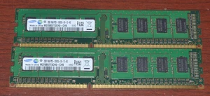 Samsung 4GB 2x2GB 1Rx8 PC3-10600U DDR3-1333 Desktop RAM Memory M378B5773CH0-CH9 - Picture 1 of 1