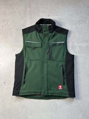 Engelbert Strauss Motion Softshell Work Vest Green Black Size M - Image 1 of 4