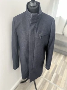 Abrigo Ted Baker Negro Grisáceo Talla 3 M Pecho 40 - Imagen 1 de 5