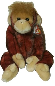 Ty Large Plush Beanie Buddy - SCHWEETHEART Orangutan Monkey 13" MWMT Stuffed Toy - Picture 1 of 11
