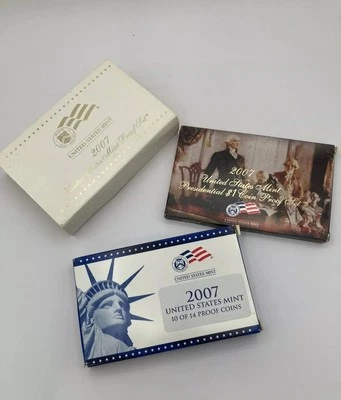 2007-S US Mint Proof Set 14 Coin Set OGP Original Government Packaging COA - Image 1 of 4