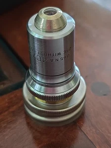 Bausch & Lomb Mikroskop Objektiv 40x 0,65 NA Einsatz ohne Deckglas 2 - Bild 1 von 4