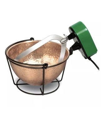 PolentaMia Paiolo In Rame Martellato Per Polenta Con Pala In Acciaio Elettrica - Immagine 1 di 4