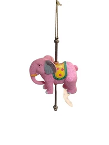 Vintage Karussell Ornament rosa Elefant  - Bild 1 von 2