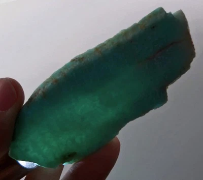 129Ct Natural Mozambique Green Blue Amazonite Facet Rough Specimen YAS1966 - Image 1 of 3
