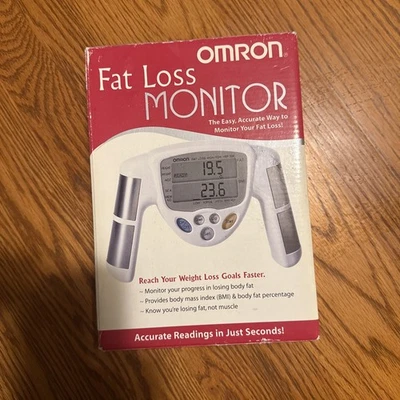 Omron Fat Loss Monitor HBF-306 Tracker BMI Weight White TESTED WORKING - Image 1 of 4