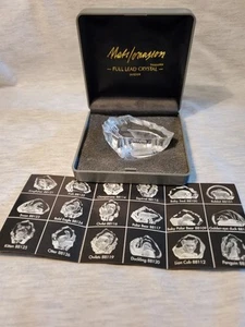 Mats Jonasson Schweden Voll Bleikristall Fisch Briefbeschwerer mit Box und Einsatz - Bild 1 von 3