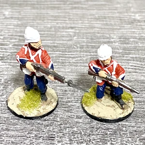 2x 28mm 24th Regiment Of Foot Painted Metal Miniatures Zulu 1879 Wargames #13 - Bild 1 von 4