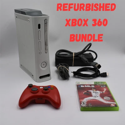 Microsoft Xbox 360 60GB White Console Zephyr Bundle with Cables and Controller - Image 1 of 4