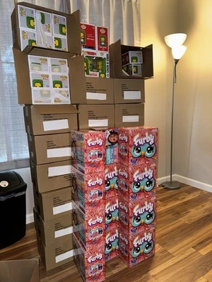 138 Funko Homer in the Hedges Pops + 12 Furbies Bulk Lot Brand New & Sealed - Image 1 of 4