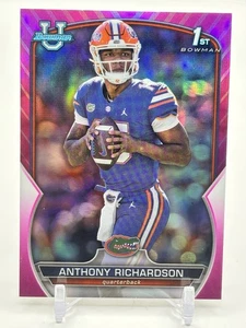 2022 Bowman University Chrome - Pink Refractor #65 Anthony Richardson (RC) - Picture 1 of 1
