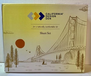 California Design Den 400 Fadenzahl Baumwolle Bettwäsche Größe Queen hellweiß - Bild 1 von 2