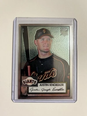 2006 Topps '52 - Chrome Rookie Cards Justin Knoedler #TCRC46 /1952 - Image 1 of 2