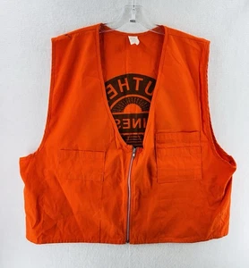 Chaleco de Ferrocarril Southern Pacific Lines XXL EE. UU. Naranja Raro De Colección - Imagen 1 de 8