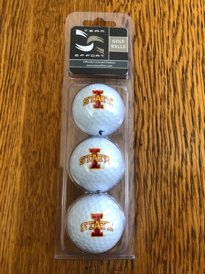 Nike Iowa State Cyclones Paquete de 3 Pelotas de Golf Nuevo Sellado Esfuerzo de Equipo Foto 1 de 1