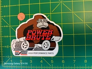 VINTAGE POWER BRUTE Sticker Decal ORIGINAL old stock - Picture 1 of 1
