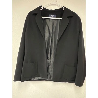 Jones Wear Black Suit Jacket Blazer Career Office Open Front Size 14 - Image 1 of 3
