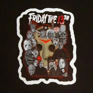 Horror Movie Sticker Friday the 13th Jason Voorhees Mask Slasher Classic Film - Picture 1 of 2