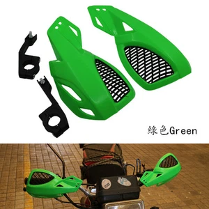 Green 22mm 7/8"1 1/8" Hand Guards Handguard Dual Sport bike Cruiser Cafe Racer - Picture 1 of 3