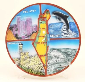 Collectible Ceramics Plate With Stand From Holyland Jerusalem - Picture 1 of 1