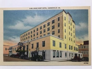 1940 Dixie Hunt Hotel Gainesville Georgia Postcard - Picture 1 of 2