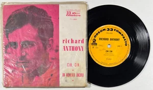 Richard Anthony : Cin cin / Un momento... SP 45 RPM 7" ODÉON 71-3061 BRAZIL 1964 - Picture 1 of 5