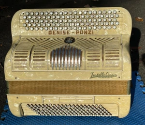 Vintage Fratelli Crosio Button Chromatic Accordion Stradella Repair Tone Chamber - Picture 1 of 22