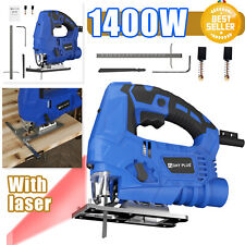Prfofessional Corded Jigsaw Cutting Machine Wood PVC Metal Cutting 1400W UK PLUG