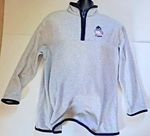 POOH Disney Eeyore Fleece Quarter Zip Pullover Womens Gray Maternity Large - Picture 1 of 15