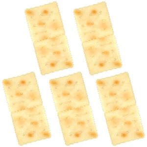 5 PIEZAS Galletas artificiales falsas comida galletas decoración modelo cocina juguetes foto utilería - Imagen 1 de 11
